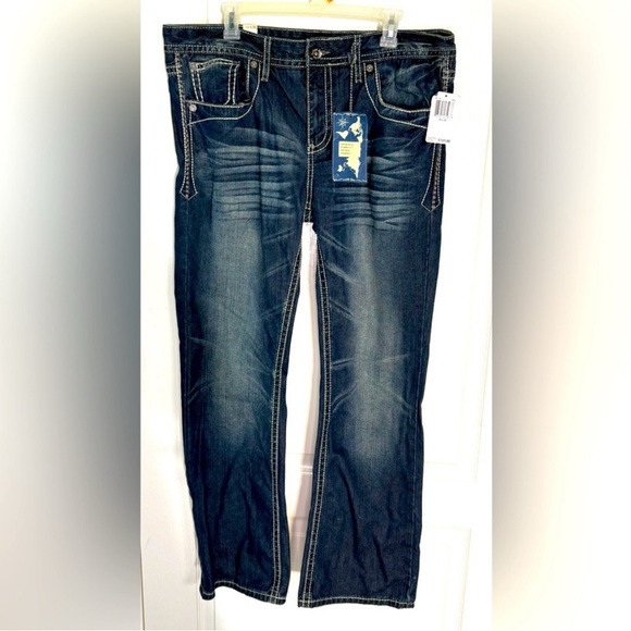 Antique Rivet Other - Antique Rivet Men's bootcut Blue Jeans size 34/30 NWT
